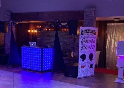 Photo booth set up